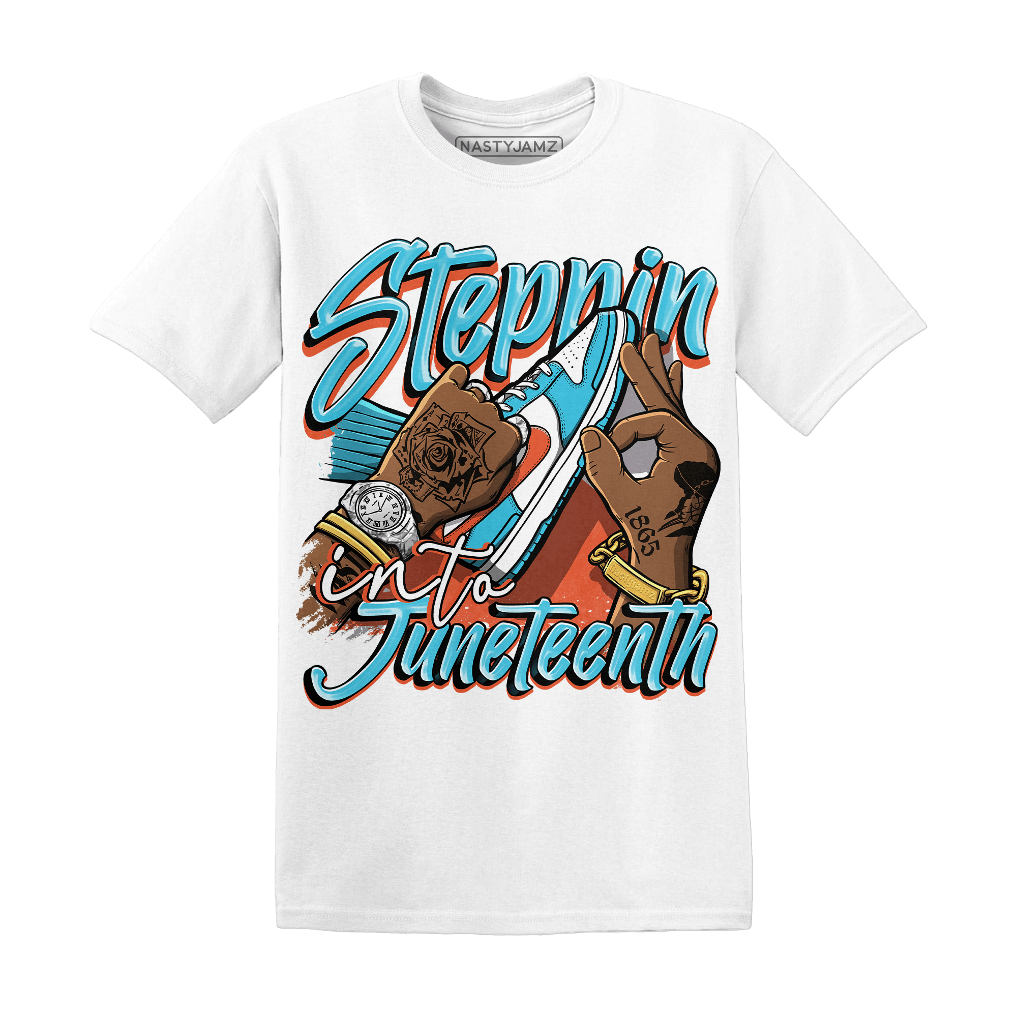 Dunk Low Dolphins T Shirt Match Step Into Juneteenth - NastyJamz