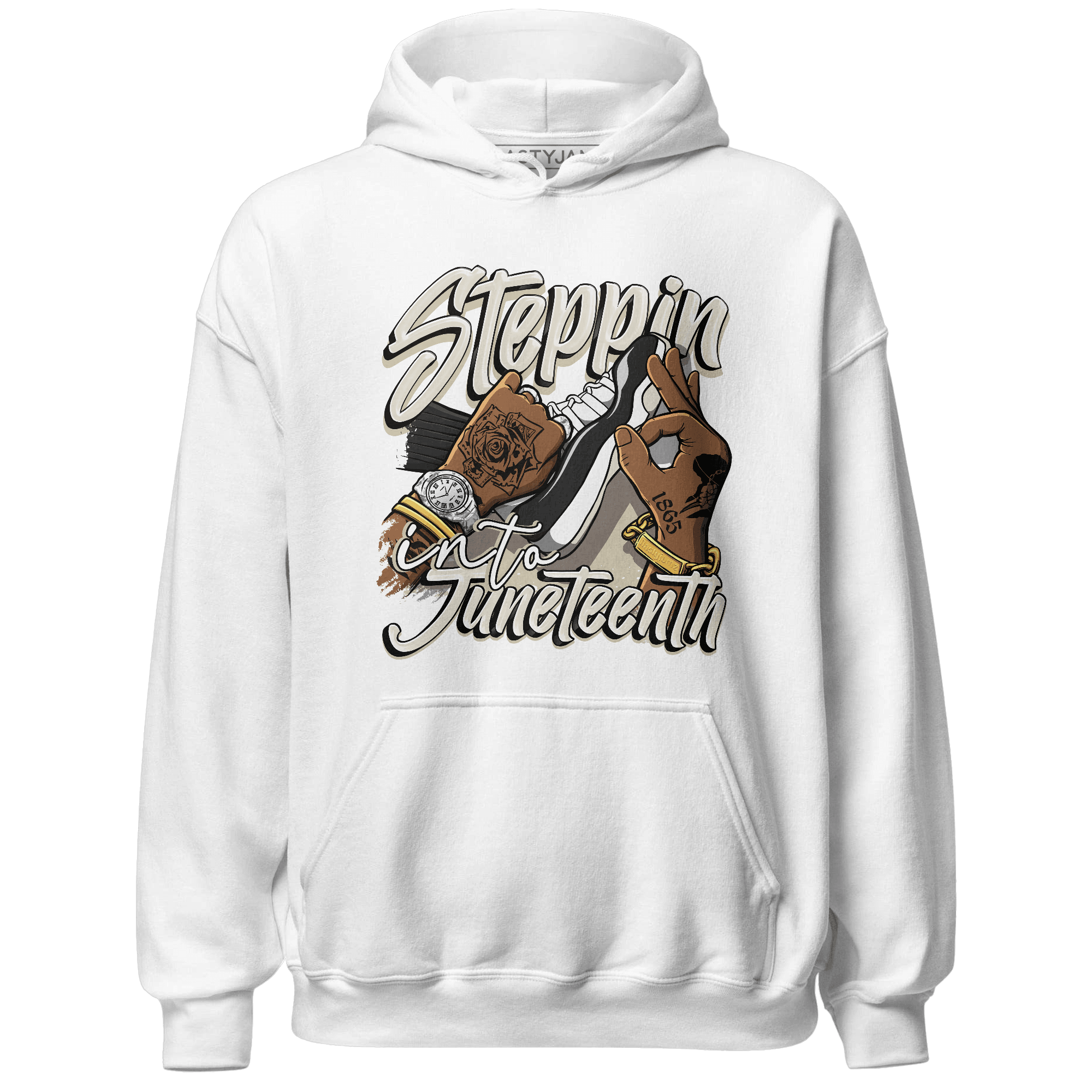 Gratitude 11s Hoodie Match Step Into Juneteenth - NastyJamz