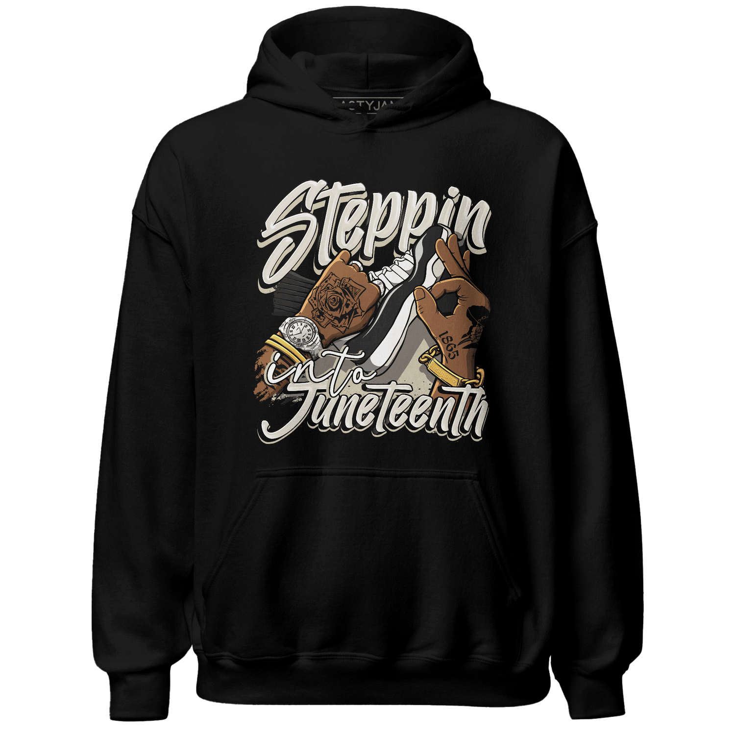 Gratitude 11s Hoodie Match Step Into Juneteenth - NastyJamz