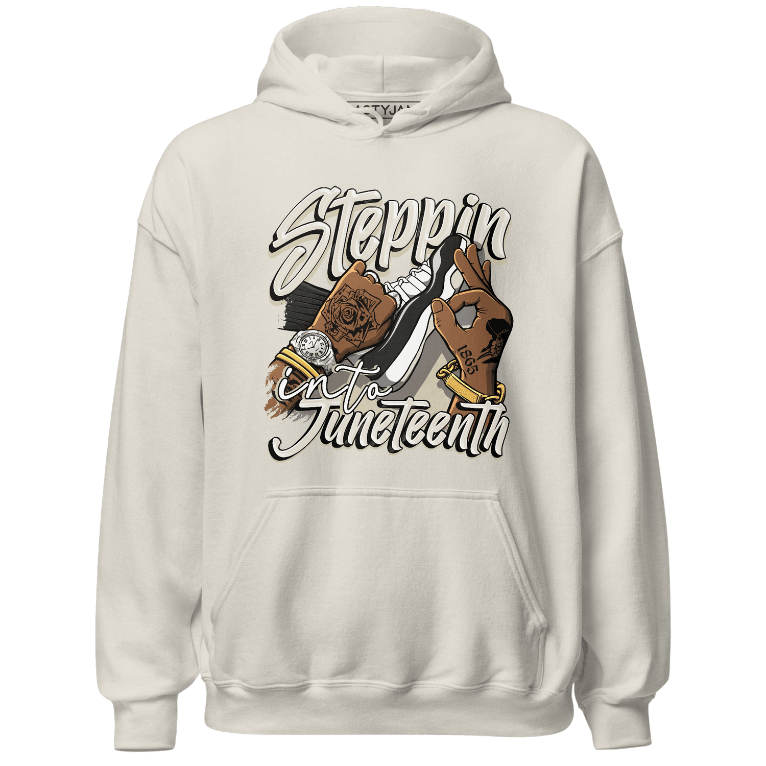 Gratitude 11s Hoodie Match Step Into Juneteenth - NastyJamz