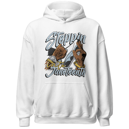 Blue Grey 13s Hoodie Match Step Into Juneteenth - NastyJamz