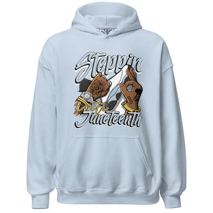 Blue Grey 13s Hoodie Match Step Into Juneteenth - NastyJamz