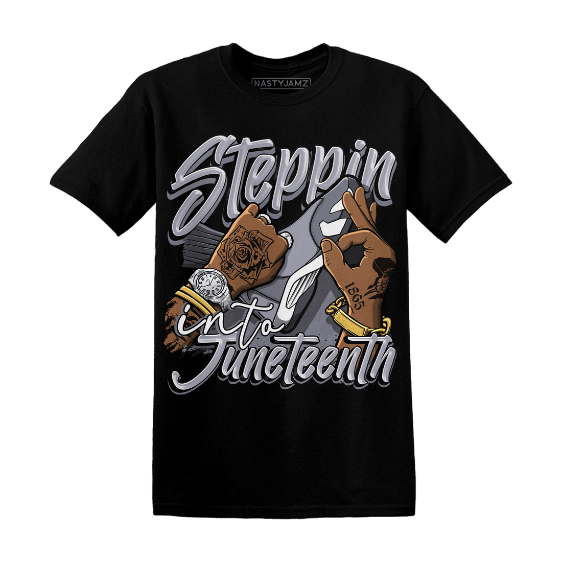 Stealth 14s T Shirt Match Step Into Juneteenth - NastyJamz