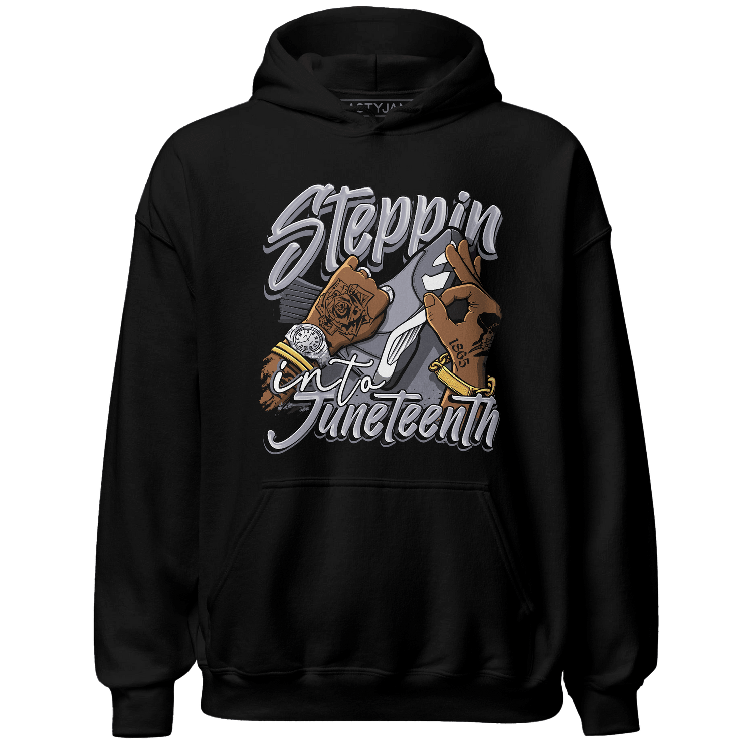 Stealth 14s Hoodie Match Step Into Juneteenth - NastyJamz