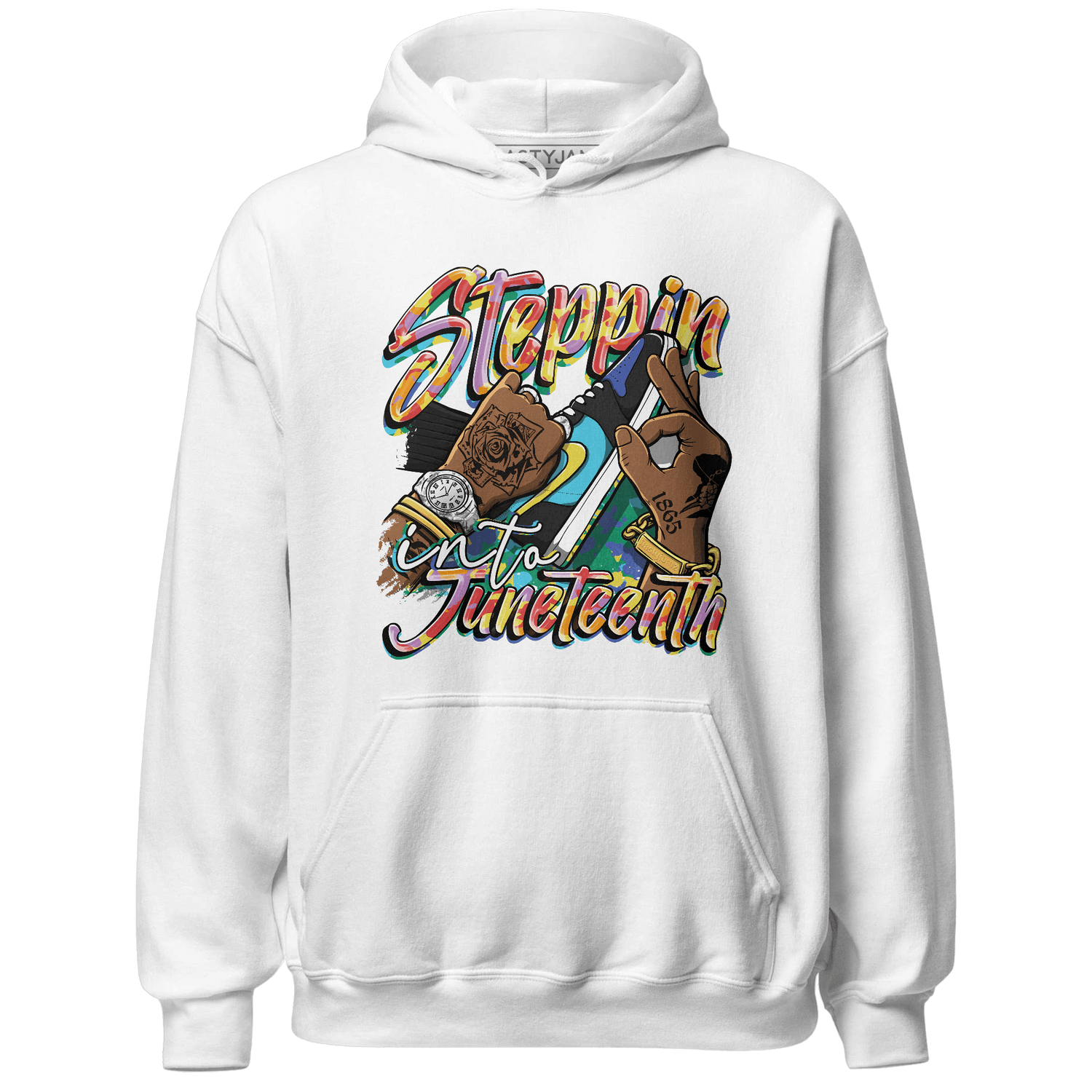 Mid GS Six Championships 1s Hoodie Match Step Into Juneteenth - NastyJamz