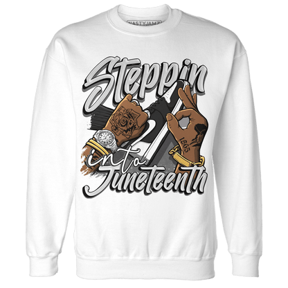 Retro High OG Black White 1s Sweatshirt Match Step Into Juneteenth - NastyJamz