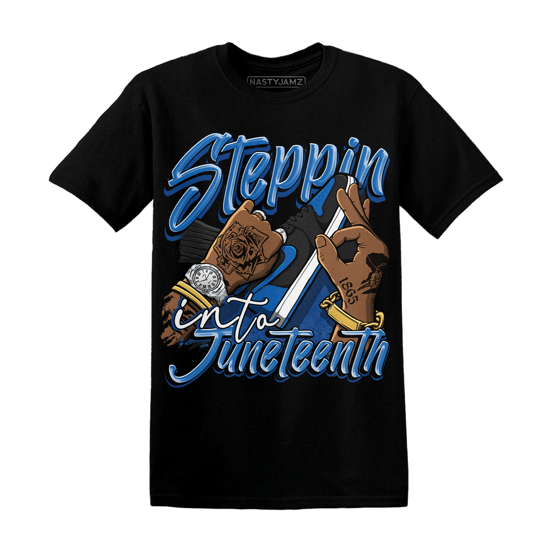 Royal Reimagined 1s T Shirt Match Step Into Juneteenth - NastyJamz