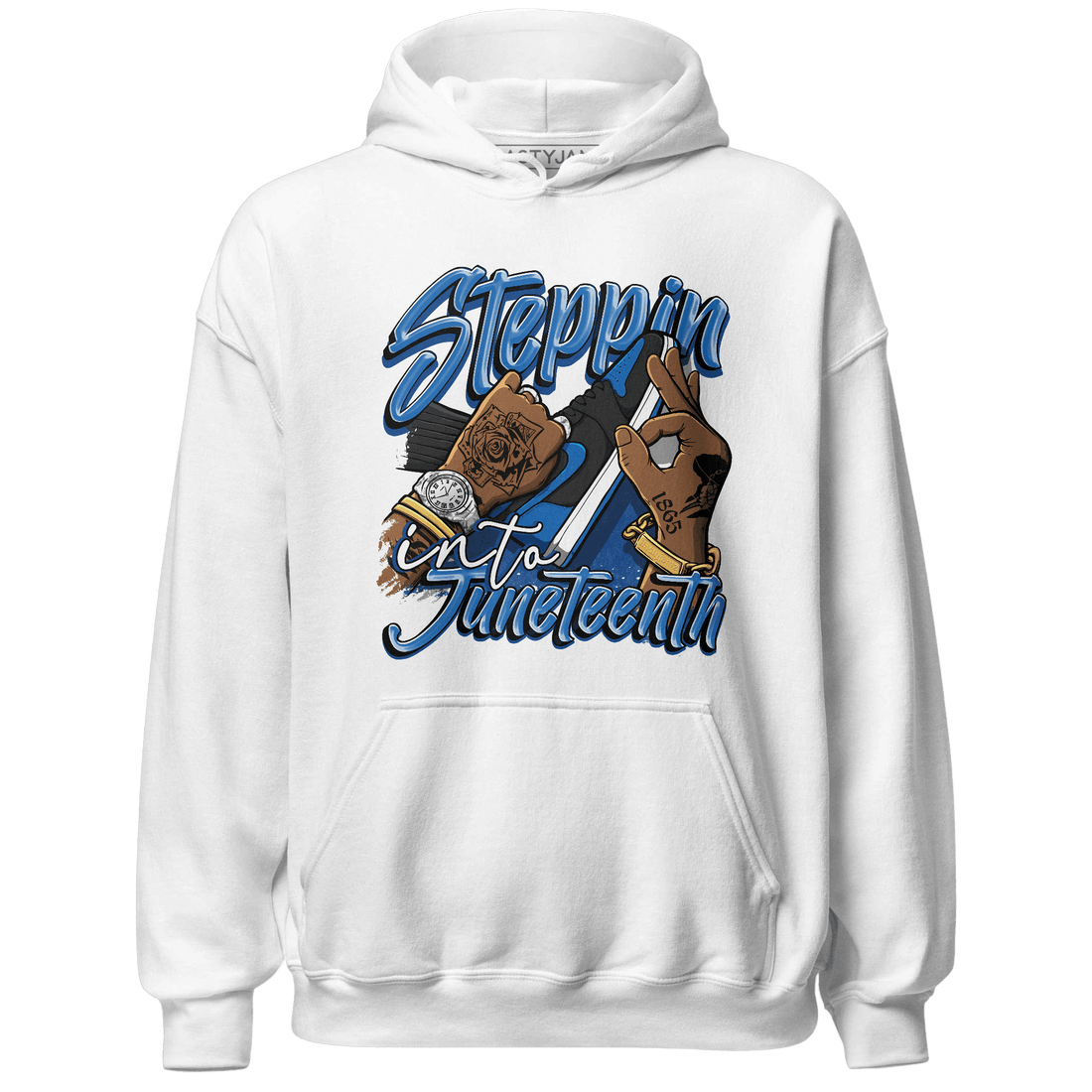 Royal Reimagined 1s Hoodie Match Step Into Juneteenth - NastyJamz