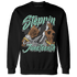 Green Glow 3s Sweatshirt Match Step Into Juneteenth - NastyJamz