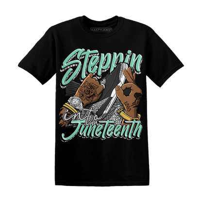 Green Glow 3s T Shirt Match Step Into Juneteenth - NastyJamz