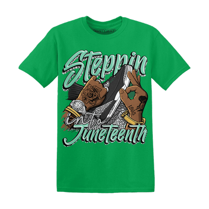 Green Glow 3s T Shirt Match Step Into Juneteenth - NastyJamz