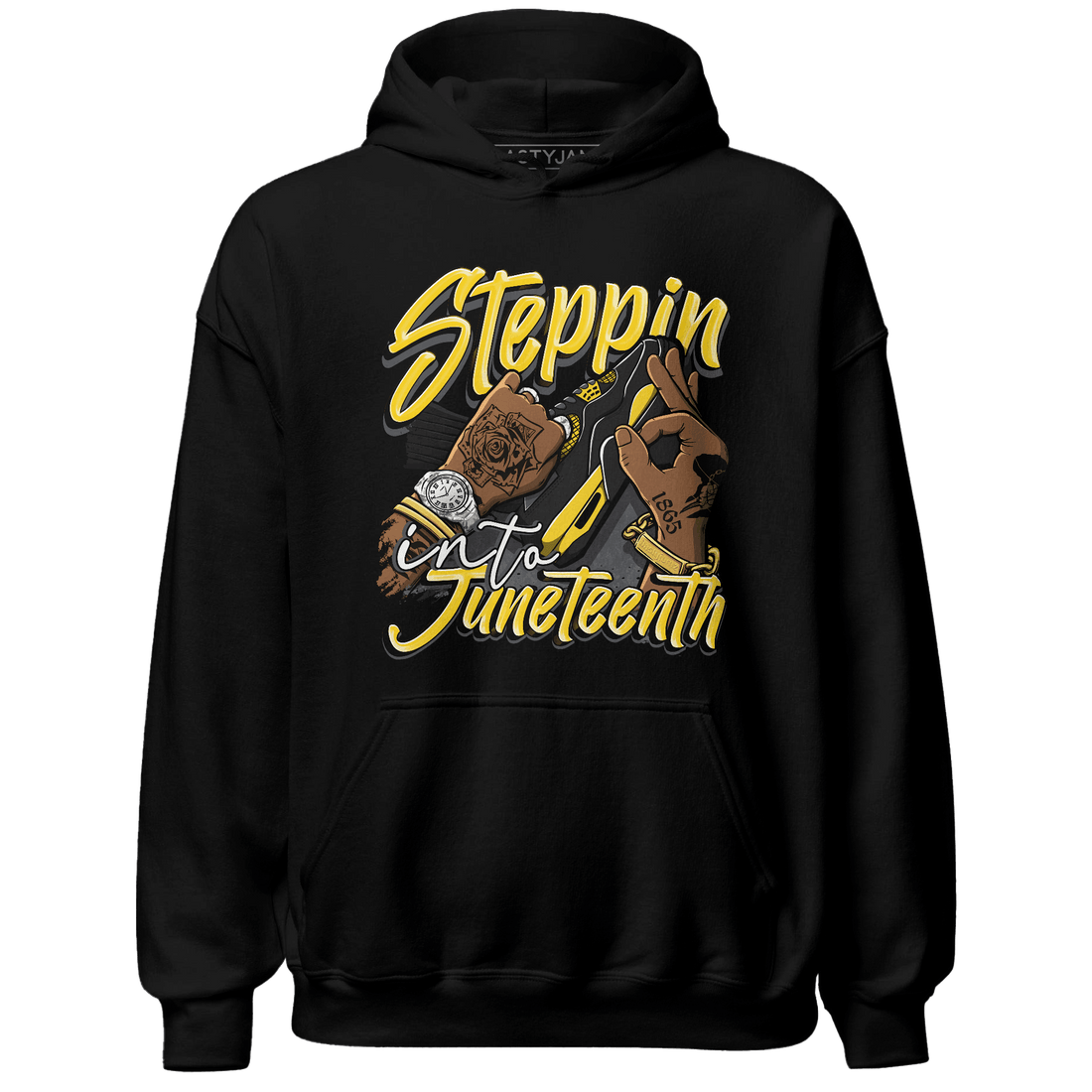 Thunder 4s Hoodie Match Step Into Juneteenth - NastyJamz