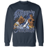Midnight Navy 5s Sweatshirt Match Step Into Juneteenth - NastyJamz