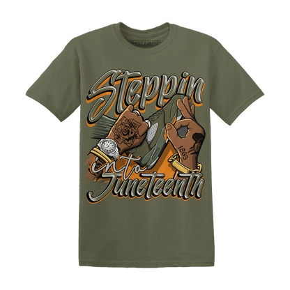 Olive 5s T Shirt Match Step Into Juneteenth - NastyJamz