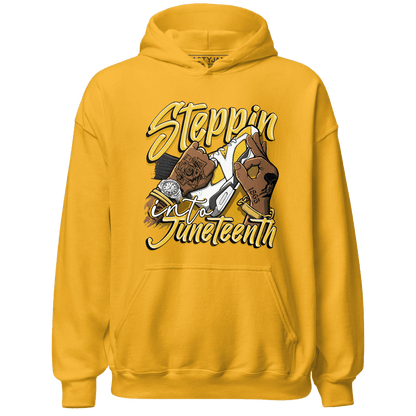Yellow Ochre 6s Hoodie Match Step Into Juneteenth - NastyJamz