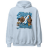 Powder Blue 9s Hoodie Match Step Into Juneteenth - NastyJamz