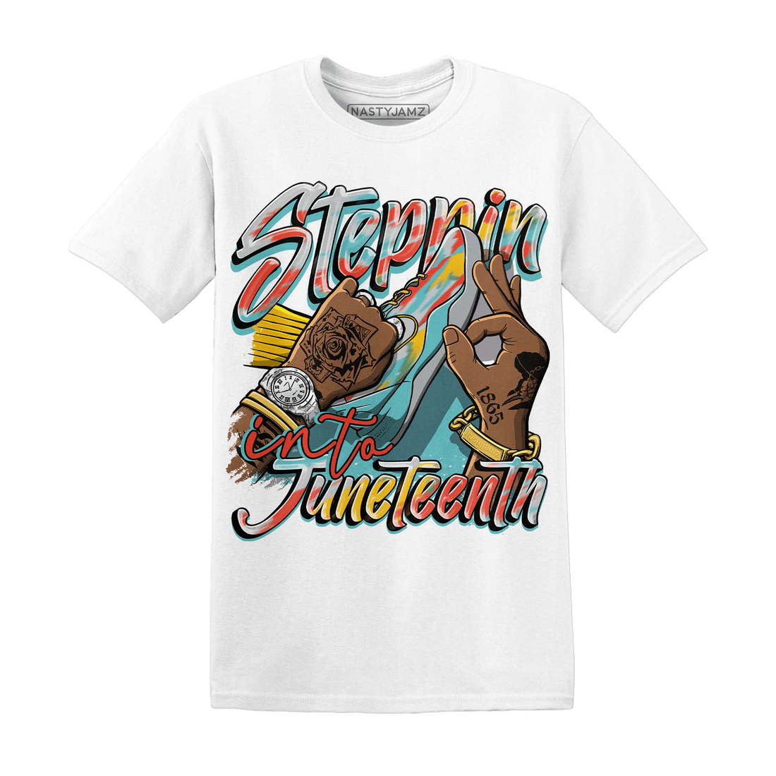 KB 8 Protro Venice Beach T Shirt Match Step Into Juneteenth - NastyJamz