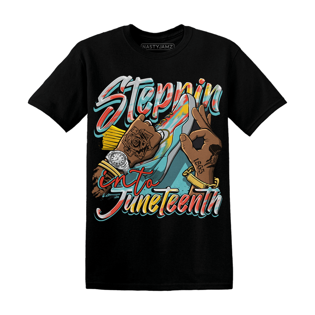 KB 8 Protro Venice Beach T Shirt Match Step Into Juneteenth - NastyJamz