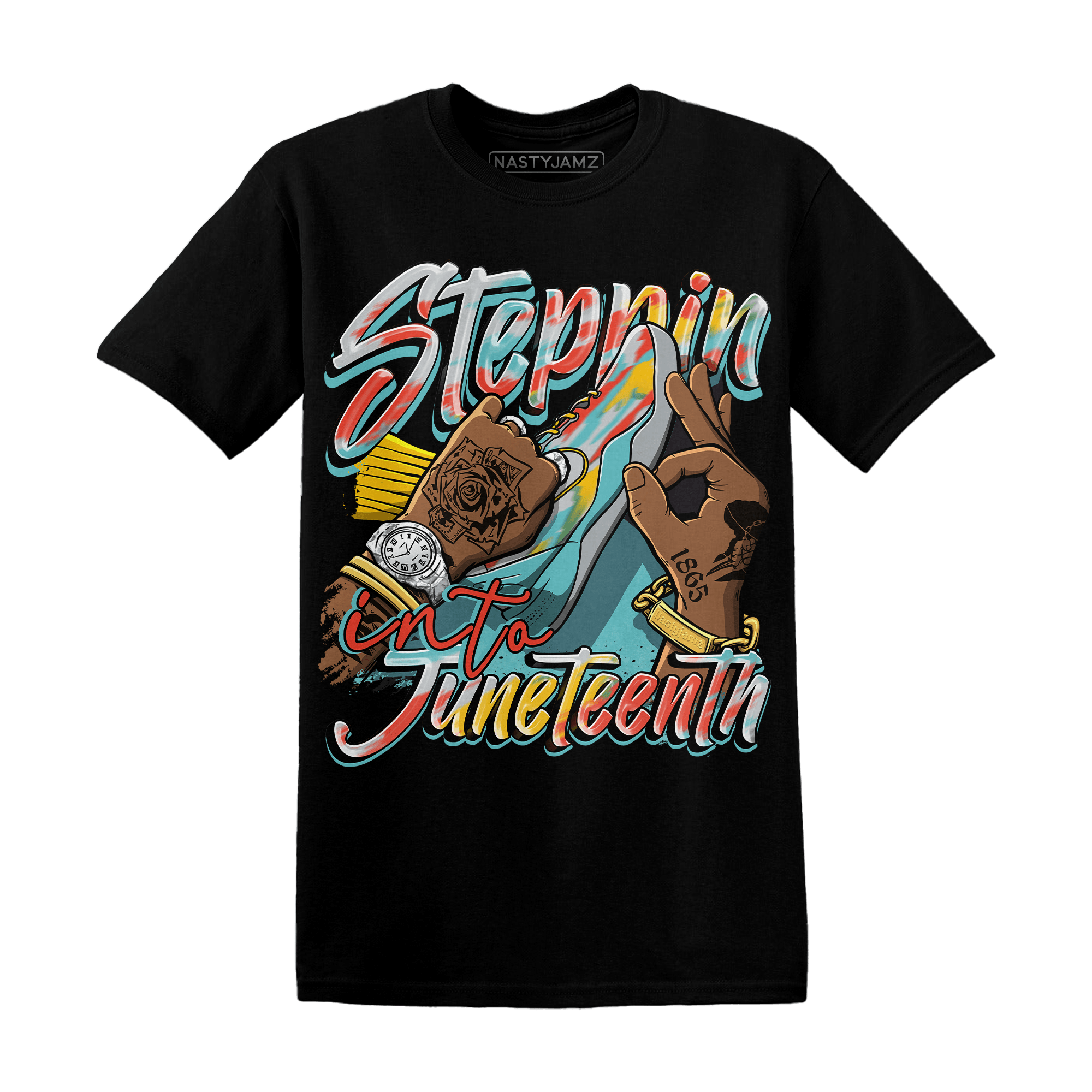 KB 8 Protro Venice Beach T Shirt Match Step Into Juneteenth - NastyJamz