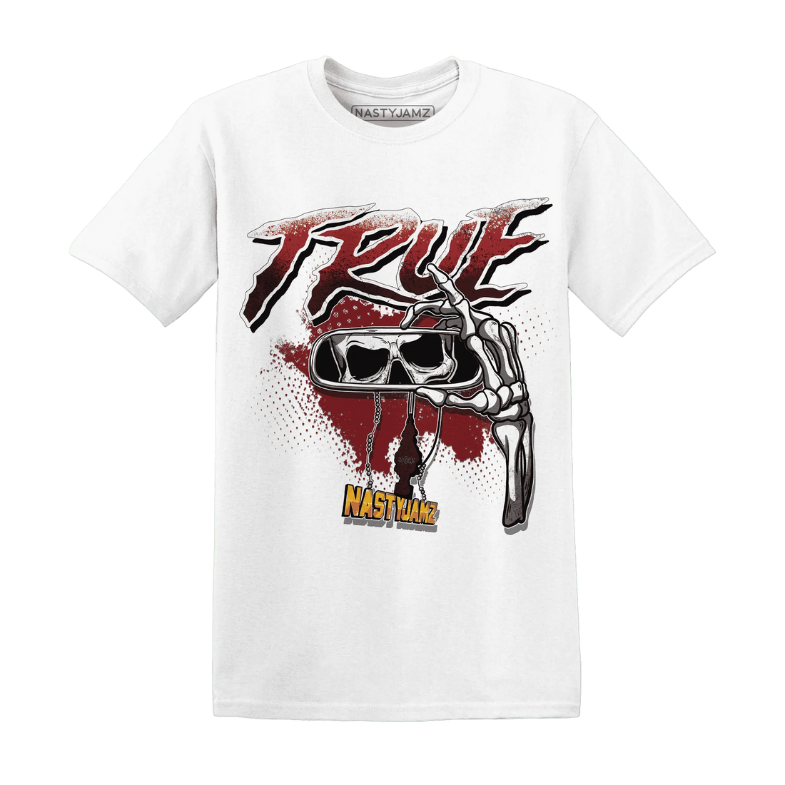 NastyJamz-Retro-Red-Taxi-12s-T-Shirt-Match-TRUE