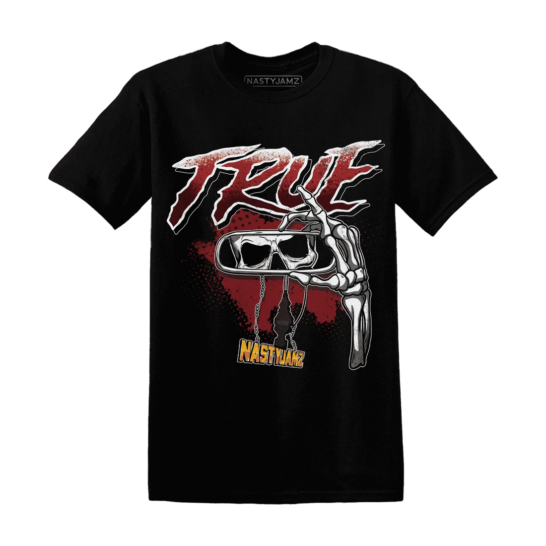 NastyJamz-Retro-Red-Taxi-12s-T-Shirt-Match-TRUE