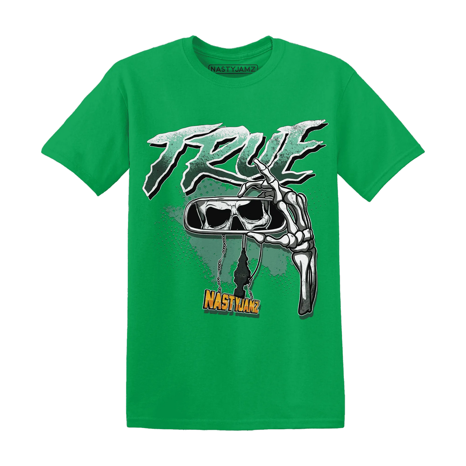NastyJamz-High-OG-Green-Glow-1s-T-Shirt-Match-TRUE