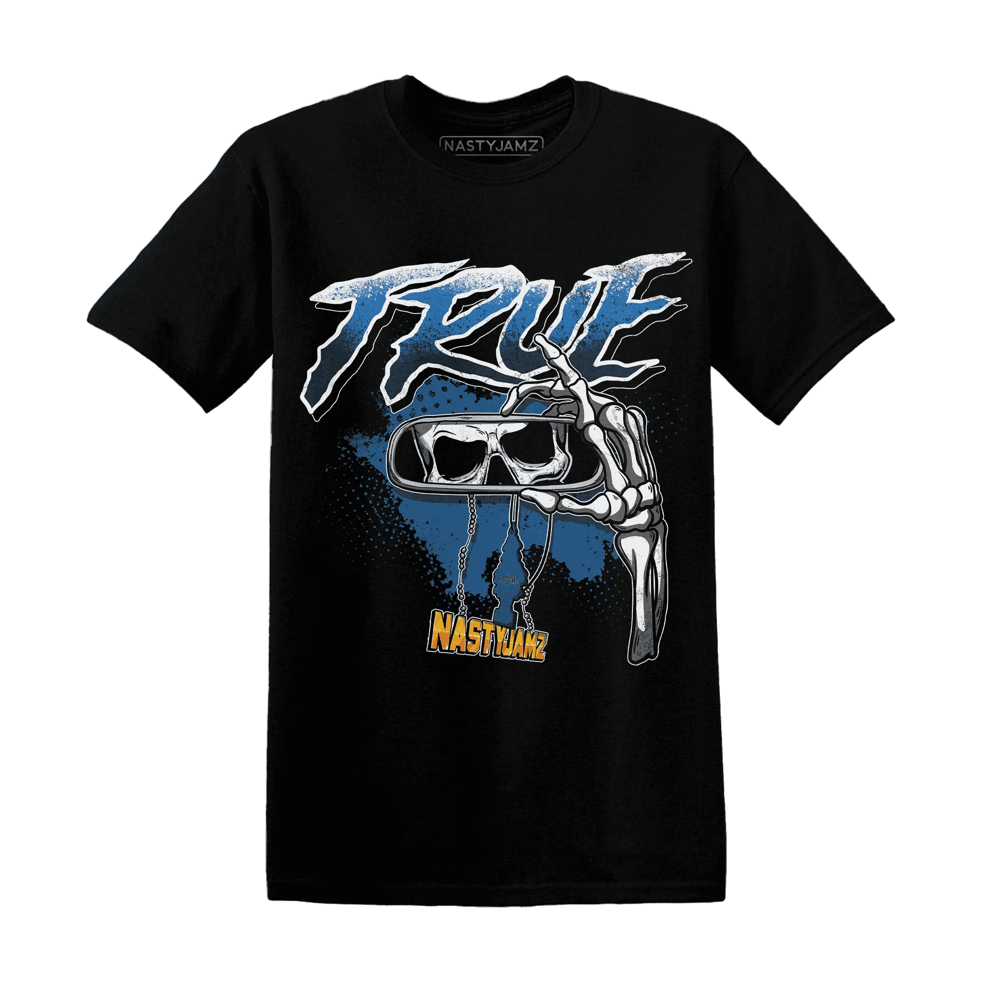 NastyJamz-Industrial-Blue-4s-T-Shirt-Match-TRUE