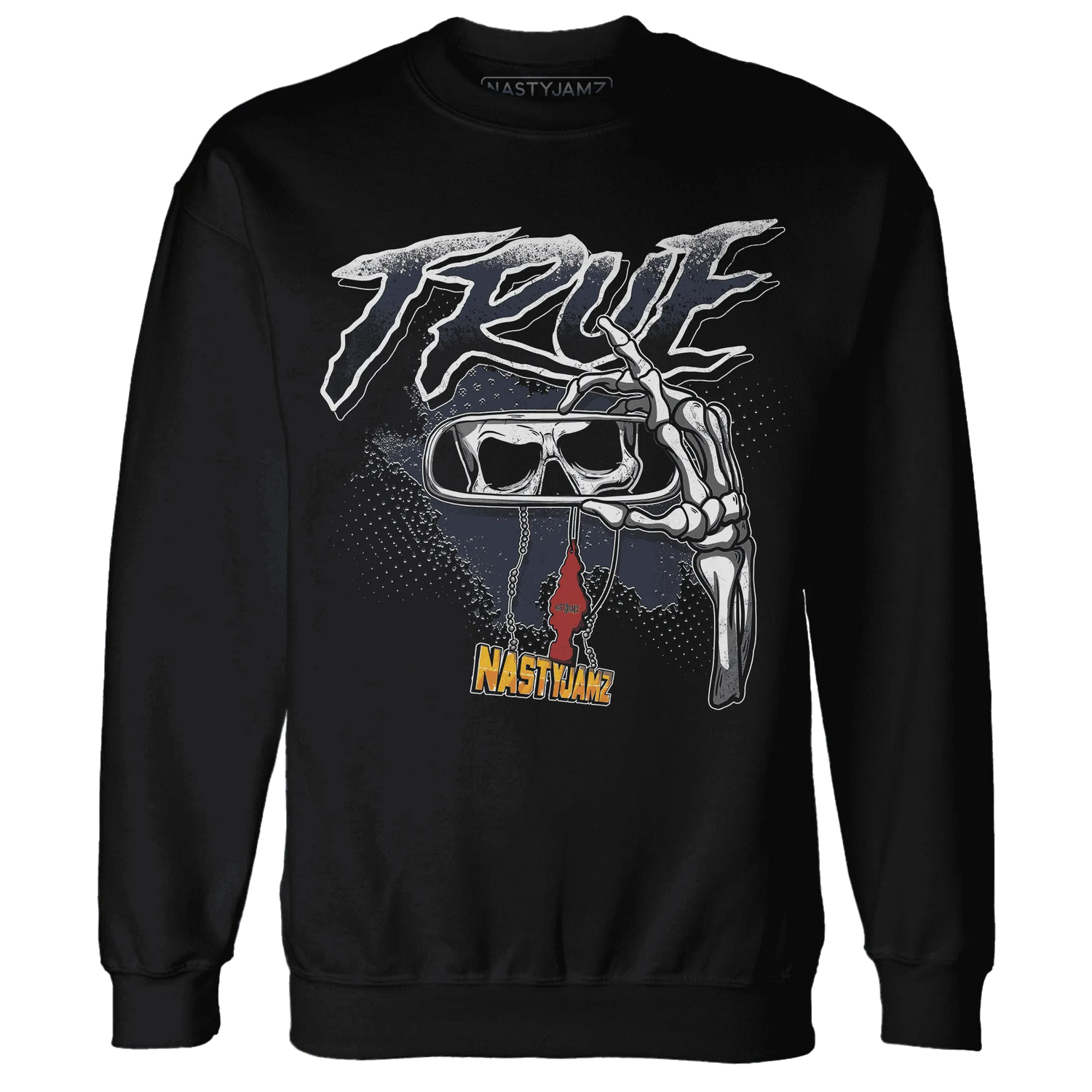 NastyJamz-White-Navy-6s-Sweatshirt-Match-TRUE