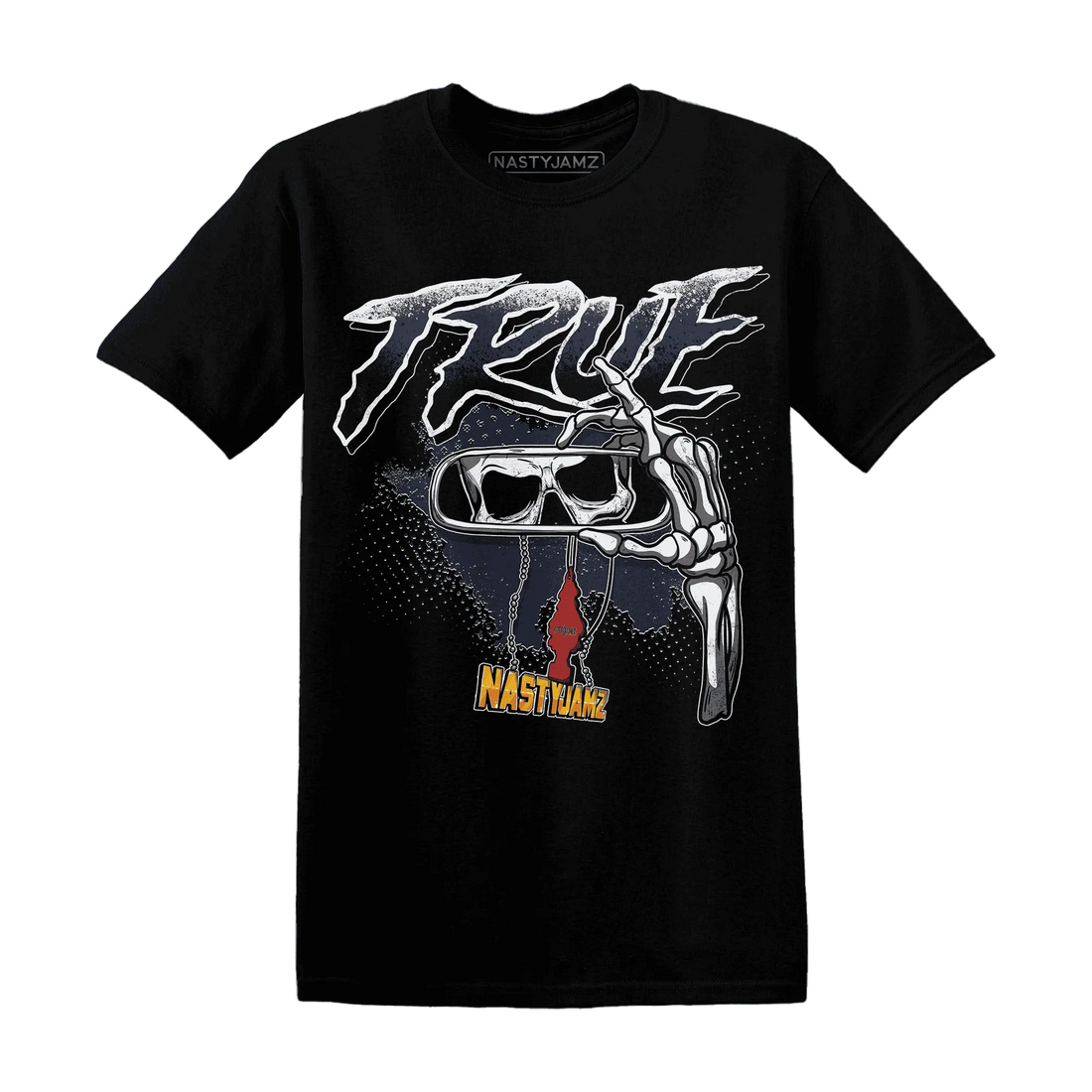 NastyJamz-White-Navy-6s-T-Shirt-Match-TRUE