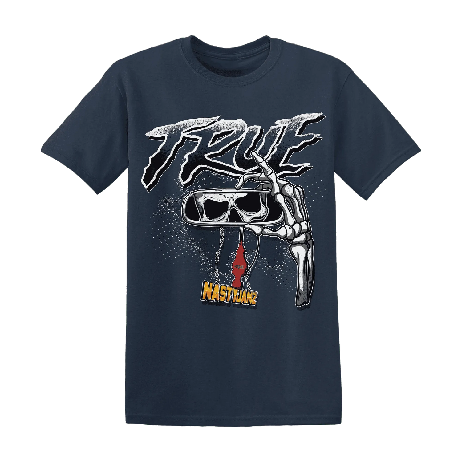 NastyJamz-White-Navy-6s-T-Shirt-Match-TRUE