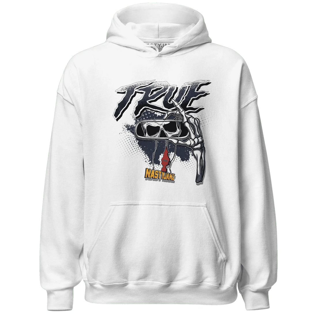 NastyJamz-White-Navy-6s-Hoodie-Match-TRUE