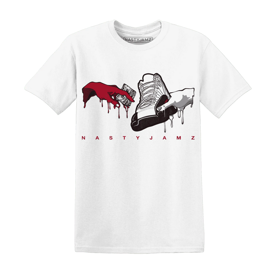 Retro-Red-Taxi-12s-T-Shirt-Match-Take-My-Money-Sneaker