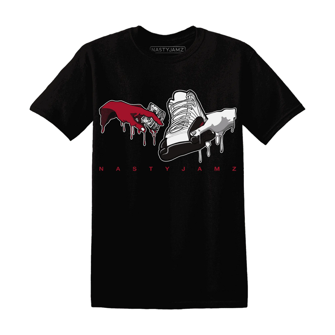 Retro-Red-Taxi-12s-T-Shirt-Match-Take-My-Money-Sneaker