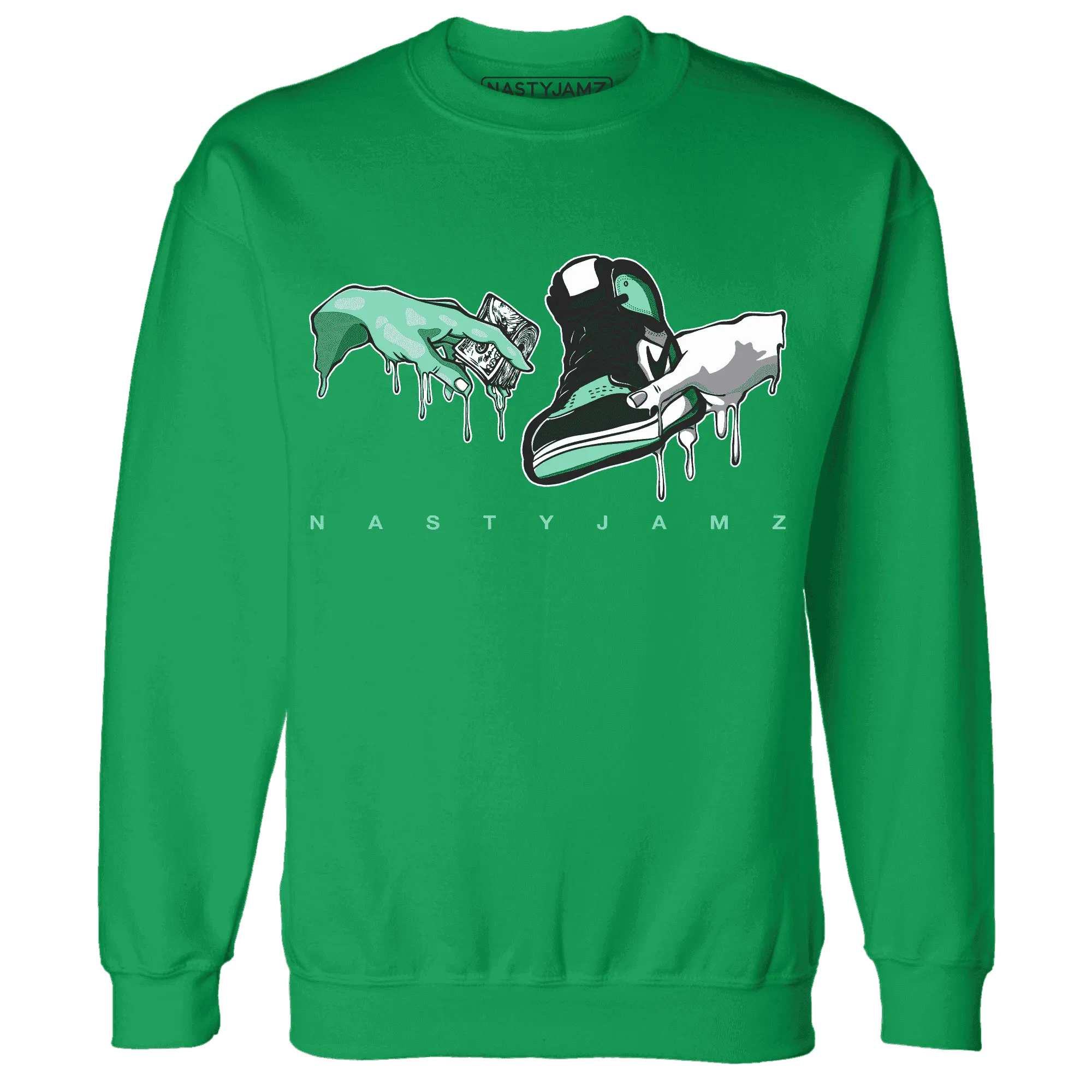 High-OG-Green-Glow-1s-Sweatshirt-Match-Take-My-Money-Sneaker