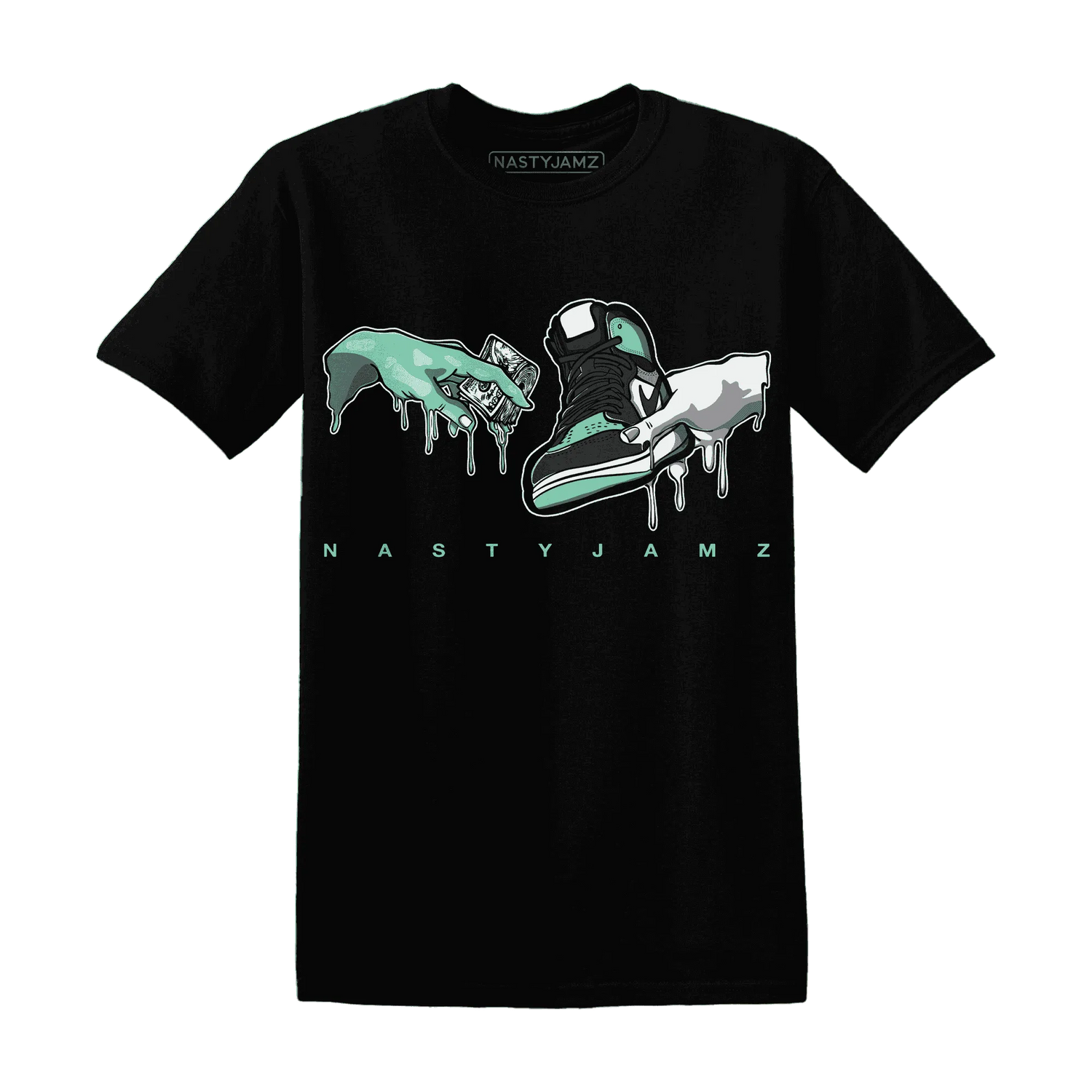 High-OG-Green-Glow-1s-T-Shirt-Match-Take-My-Money-Sneaker