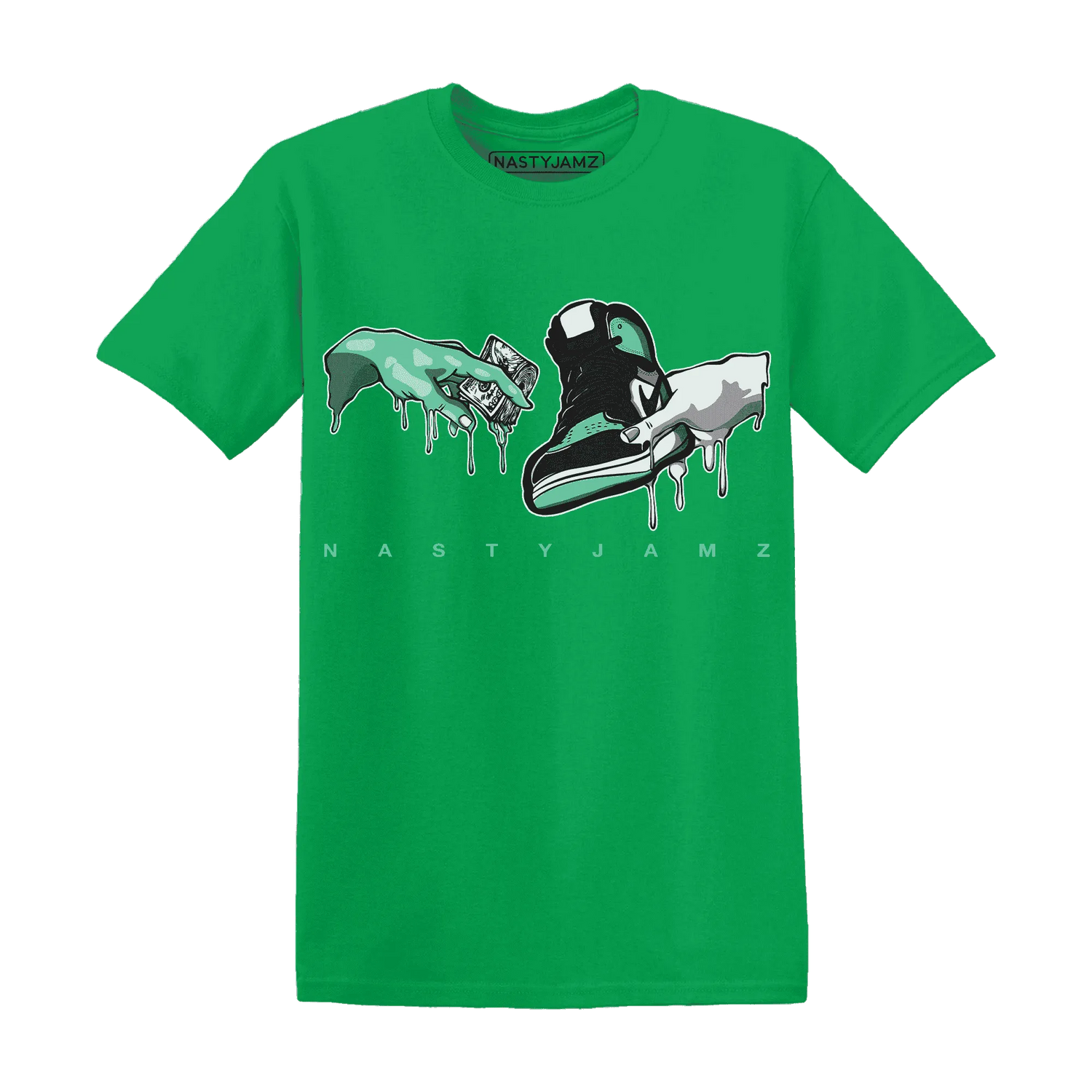 High-OG-Green-Glow-1s-T-Shirt-Match-Take-My-Money-Sneaker
