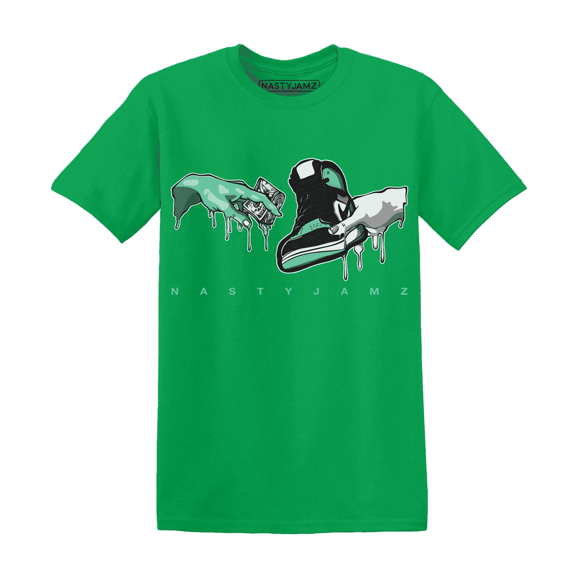 High-OG-Green-Glow-1s-T-Shirt-Match-Take-My-Money-Sneaker