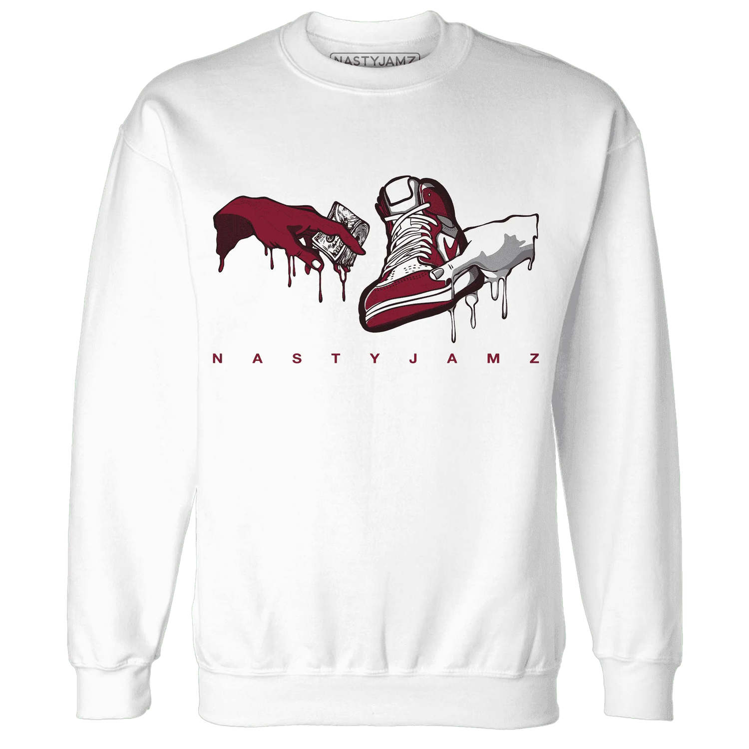High-White-Team-Red-1s-Sweatshirt-Match-Take-My-Money-Sneaker