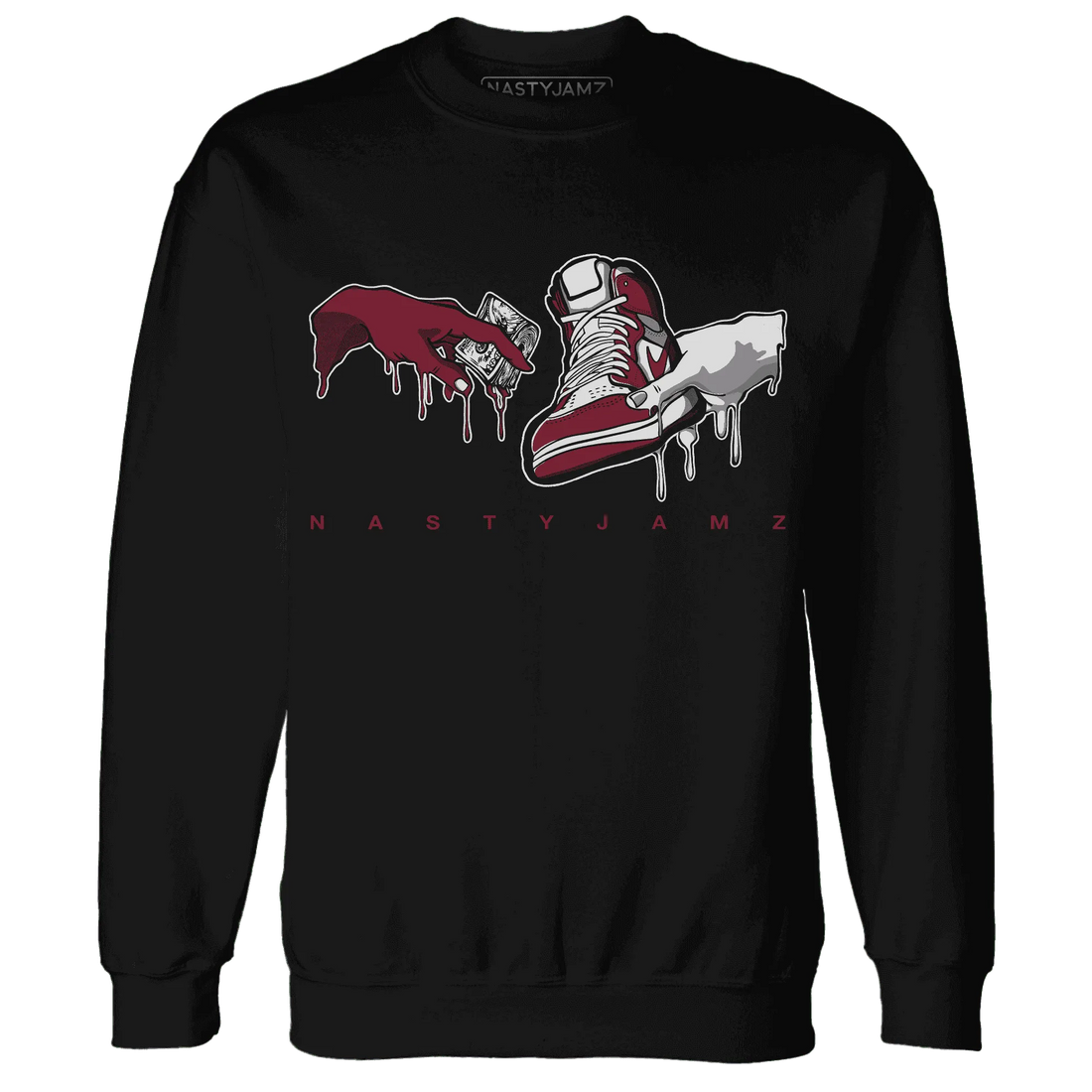High-White-Team-Red-1s-Sweatshirt-Match-Take-My-Money-Sneaker