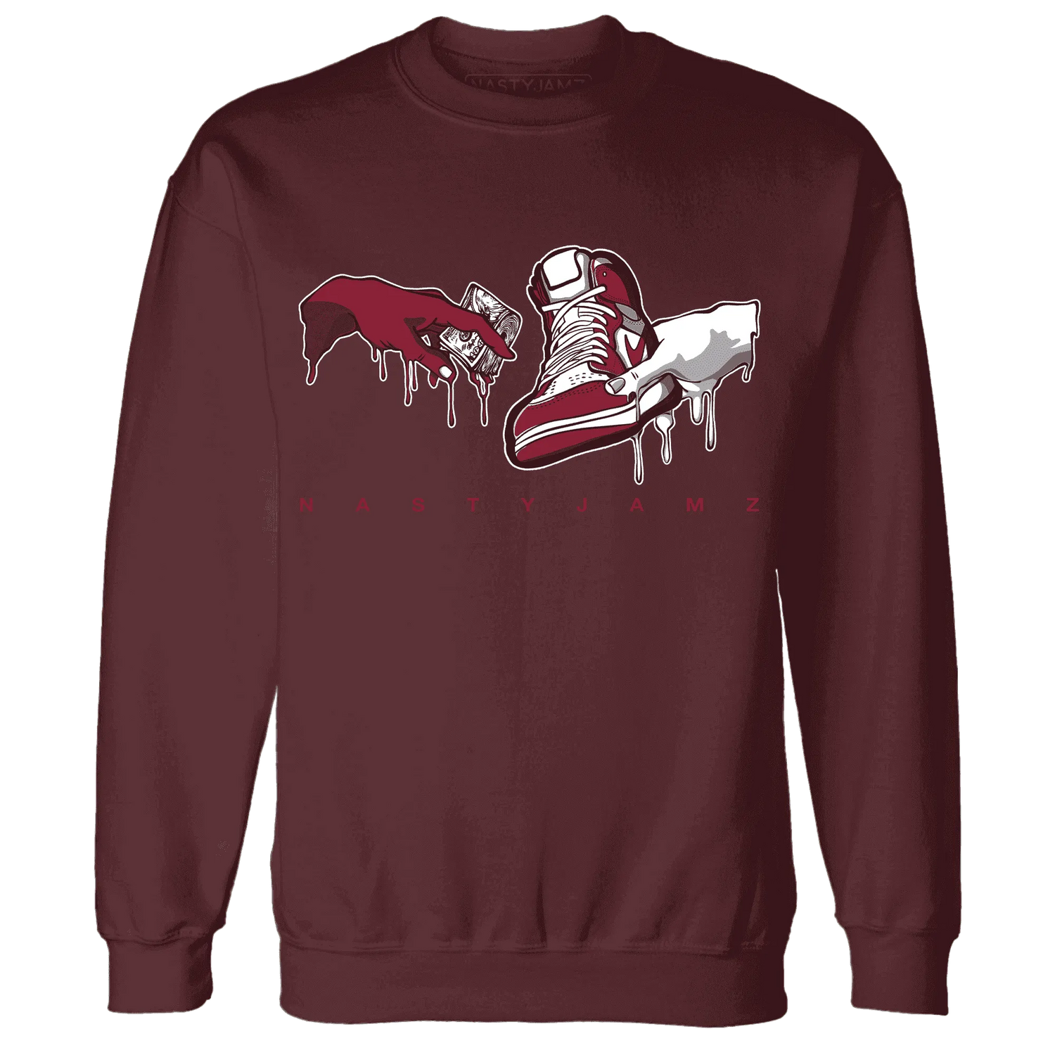High-White-Team-Red-1s-Sweatshirt-Match-Take-My-Money-Sneaker