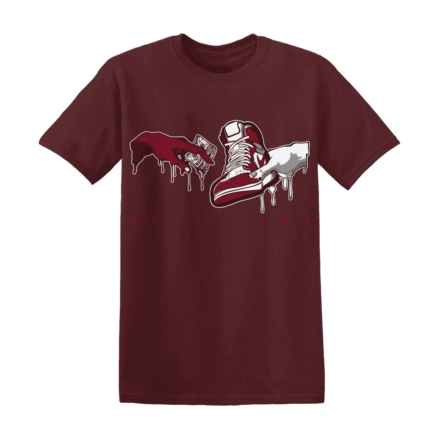 High-White-Team-Red-1s-T-Shirt-Match-Take-My-Money-Sneaker