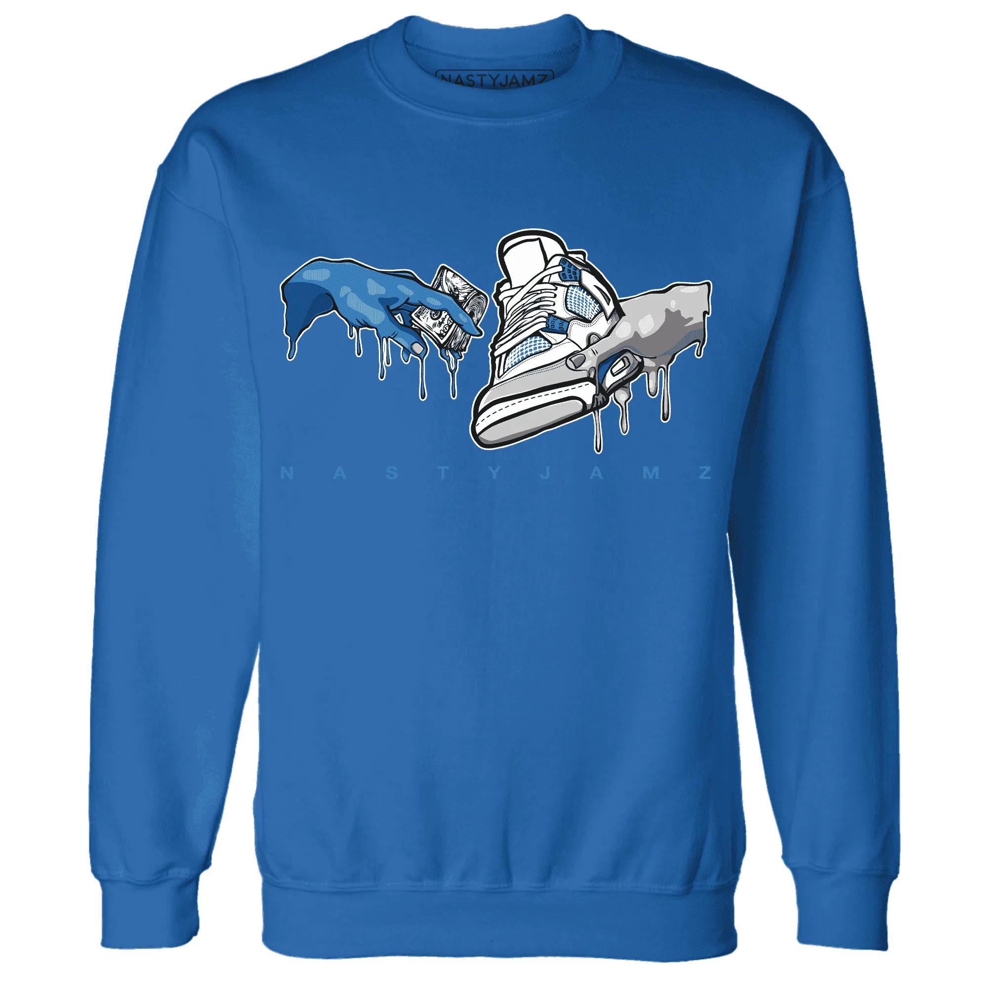 Industrial-Blue-4s-Sweatshirt-Match-Take-My-Money-Sneaker