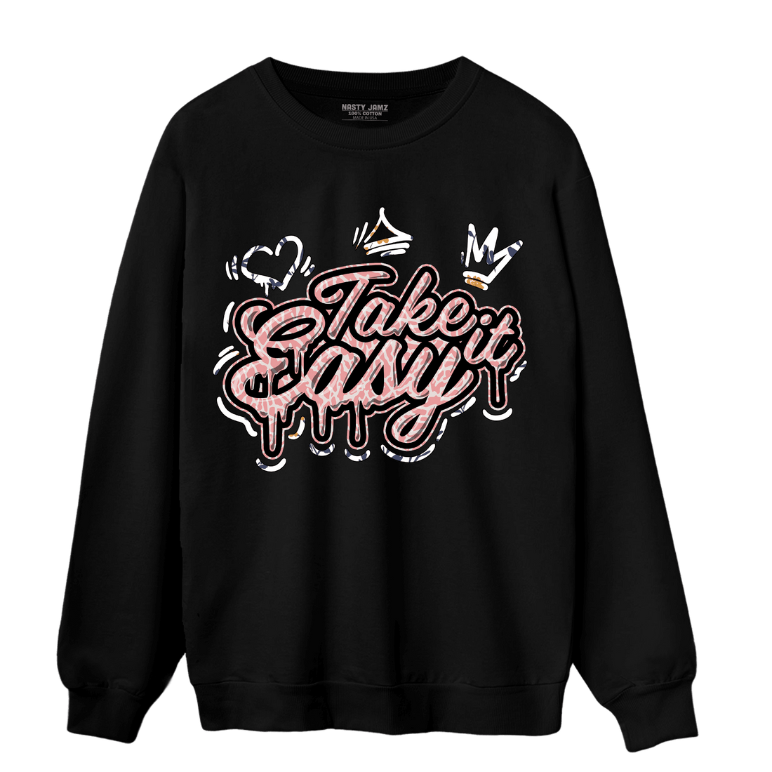 Red Stardust 3s Sweatshirt Match Take It Easy - NastyJamz