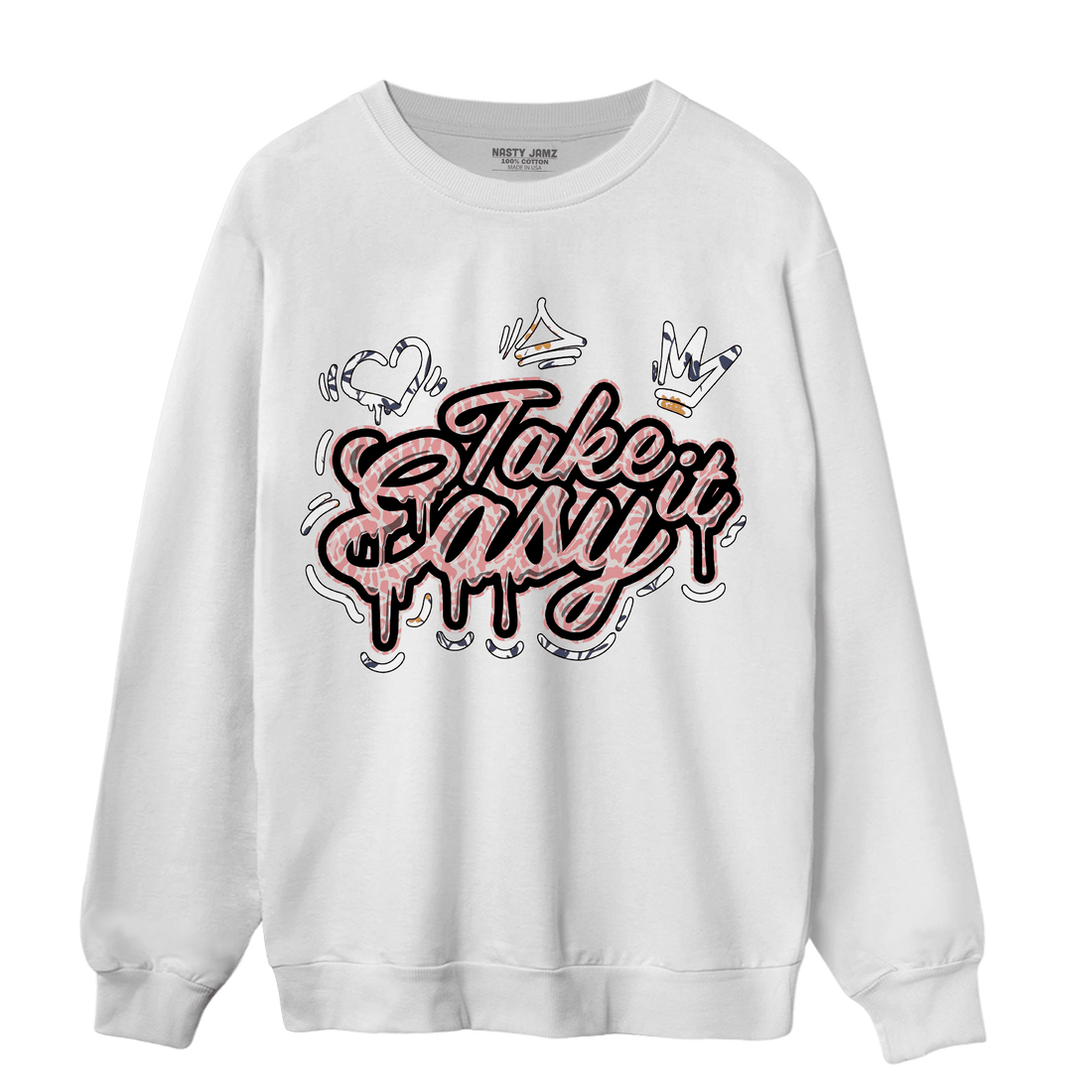 Red Stardust 3s Sweatshirt Match Take It Easy - NastyJamz