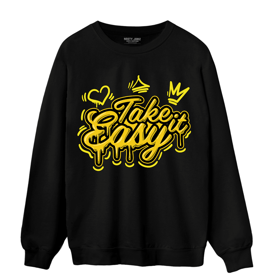 Vivid Sulfur 4s Sweatshirt Match Take It Easy - NastyJamz
