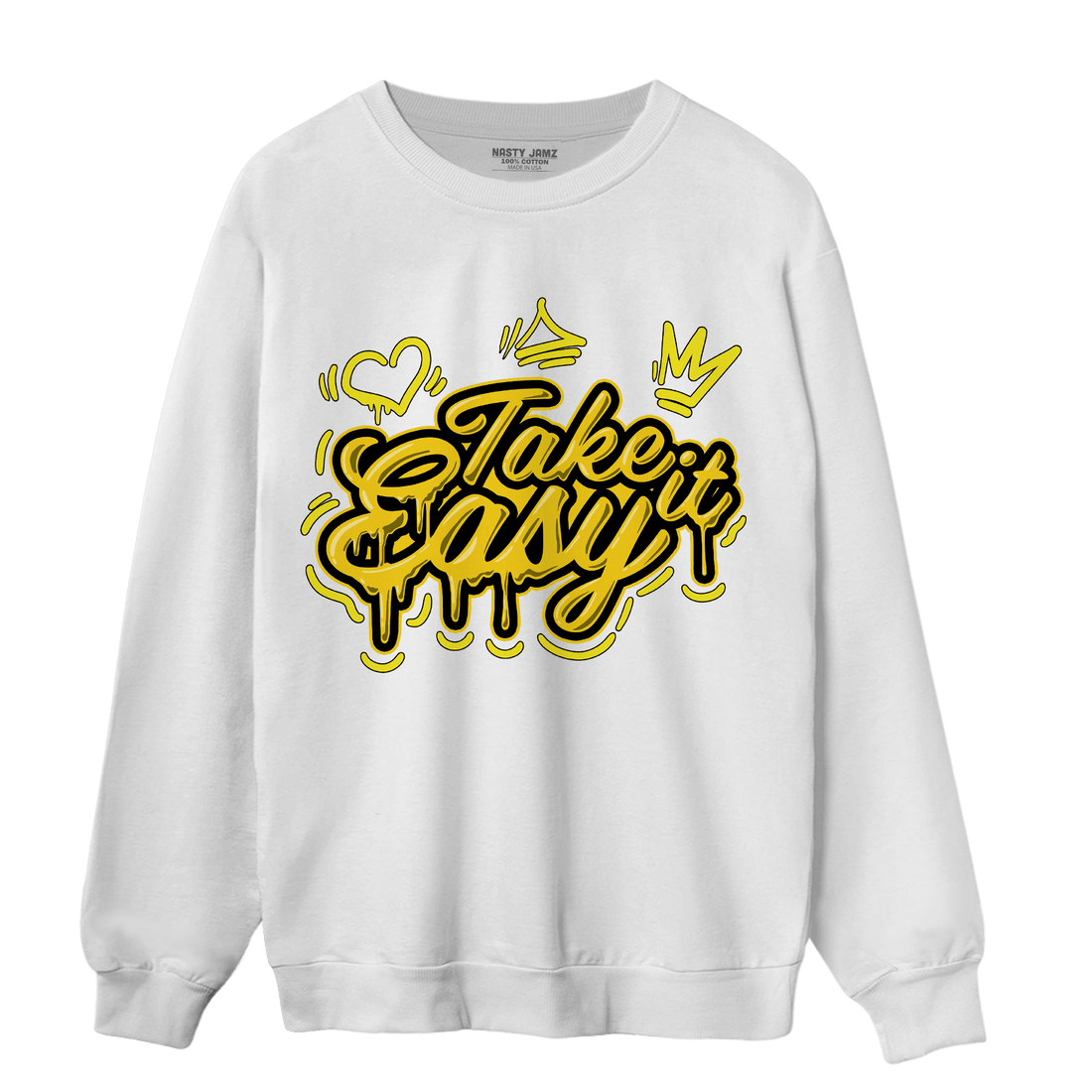 Vivid Sulfur 4s Sweatshirt Match Take It Easy - NastyJamz