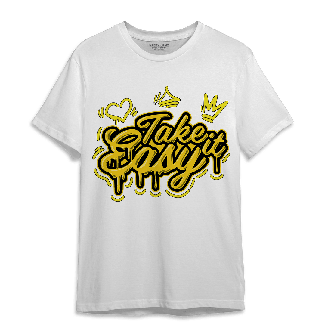 Vivid Sulfur 4s T Shirt Match Take It Easy - NastyJamz