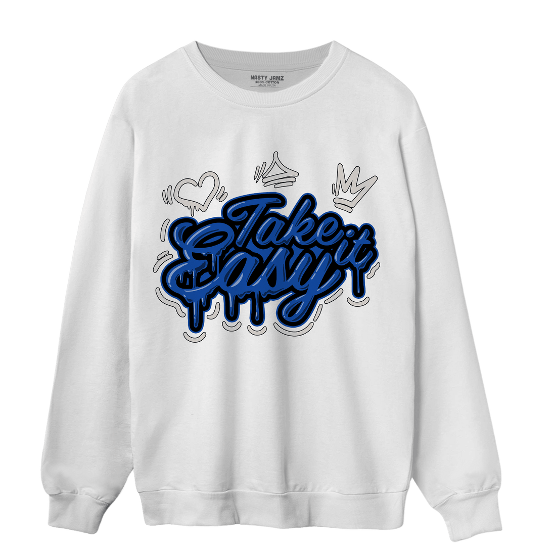 Air Max 1 86 Royal Sweatshirt Match Take It Easy - NastyJamz