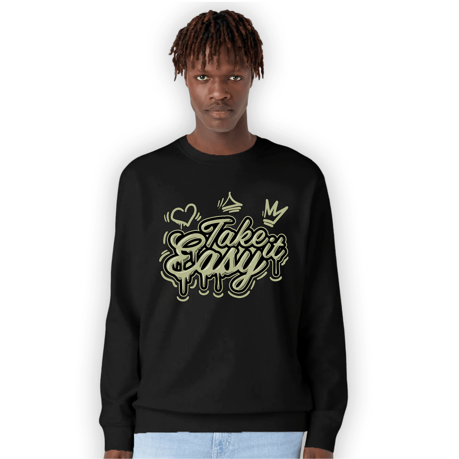 Yeezy Slide Resin Sweatshirt Match Take It Easy - NastyJamz