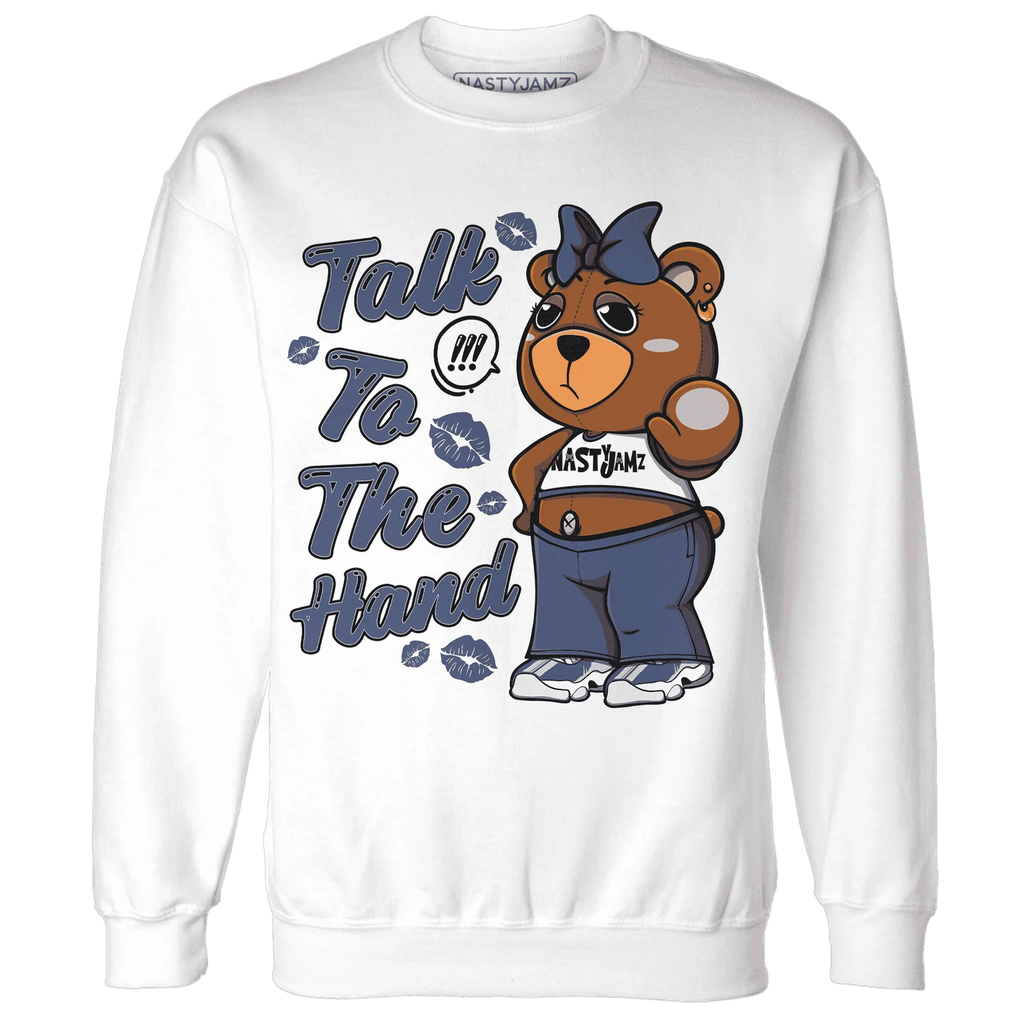 Low-Diffused-Blue-11s-Sweatshirt-Match-Talk-To-The-Hand-BERNIE
